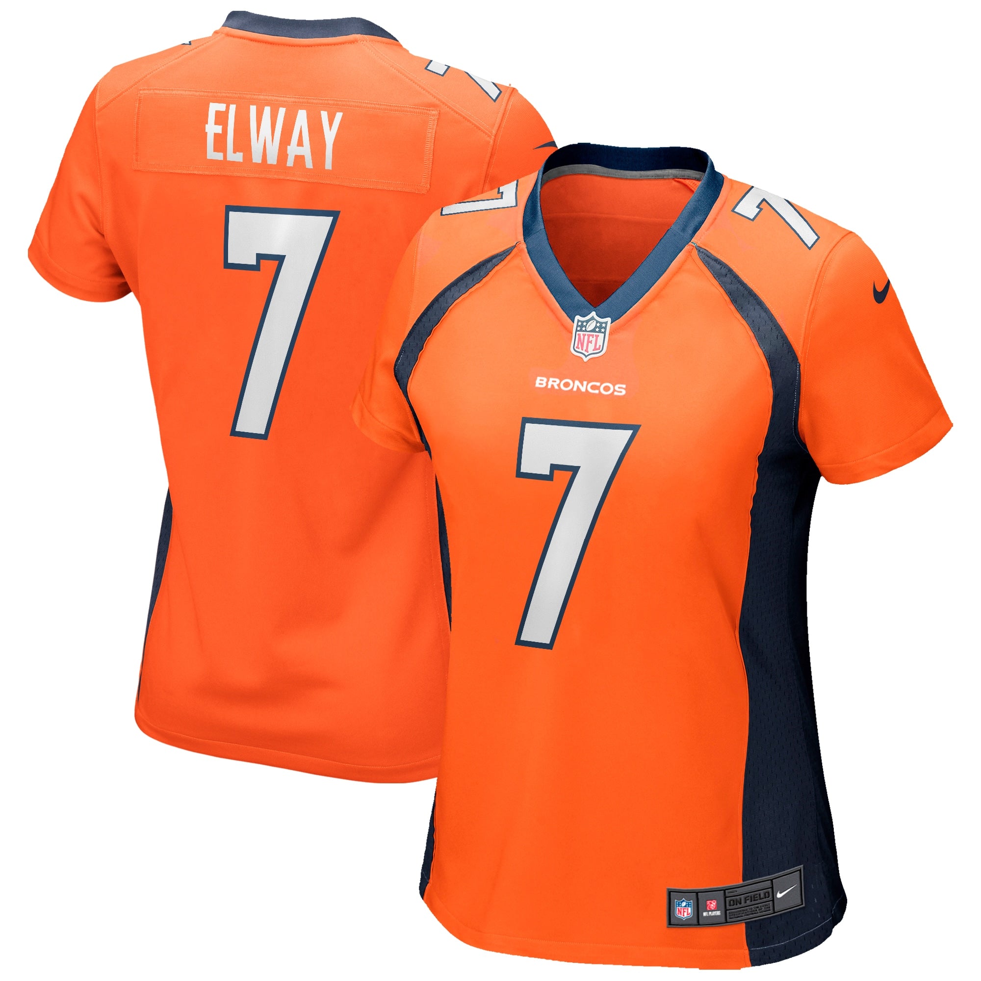 John Elway Denver Broncos Nike Women's Retired Player Jersey - Navy/Orange