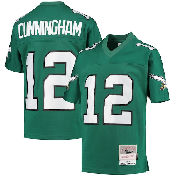 Randall Cunningham Philadelphia Eagles Youth 1990 Retired Player Legacy Jersey - Kelly Green
