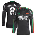 Martin Odegaard Arsenal adidas 2024/25 Away Replica Long Sleeve Player Jersey - Black