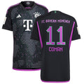 Kingsley Coman Bayern Munich adidas 2023/24 Away Authentic Player Jersey - Black/White
