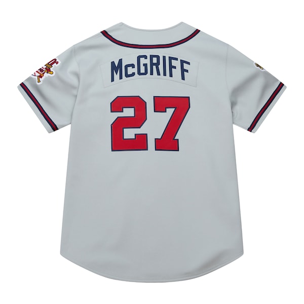 Fred McGriff Atlanta Braves  1995 Throwback Authentic Jersey - Gray