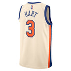 Josh Hart New York Knicks Nike Unisex 2025/26 Swingman Jersey - Cream - City Edition