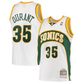 Kevin Durant Seattle SuperSonics  Hardwood Classics Swingman Jersey - White