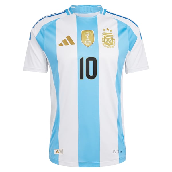 Lionel Messi Argentina National Team adidas 2024 Home Authentic Player Jersey - White/Blue