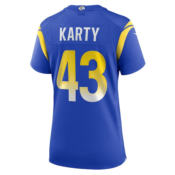 Joshua Karty Los Angeles Rams Nike Women's  Game Jersey -  Royal