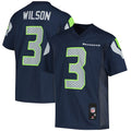 Russell Wilson Seattle Seahawks Youth Replica Player Jersey - College Navy