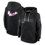 Kansas City Chiefs Nike Women's 2025 NFL Crucial Catch Sideline Standard Issue Dri-FIT Hoodie - Black