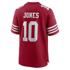 Mac Jones San Francisco 49ers Nike Team Game Jersey -  Scarlet