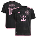 Lionel Messi Inter Miami CF adidas Youth 2024 La Noche Replica Player Jersey - Black