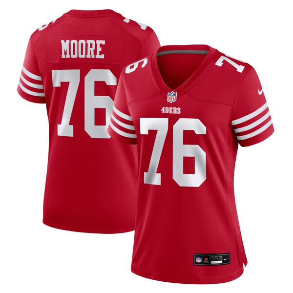 Jaylon Moore San Francisco 49ers Nike Women's  Game Jersey -  Scarlet