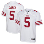 Trey Lance San Francisco 49ers Nike Youth Game Jersey - White/Scarlet