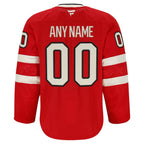 Custom Men's Team Canada 4 Nations Face-Off Premium Jersey 2025 - Red