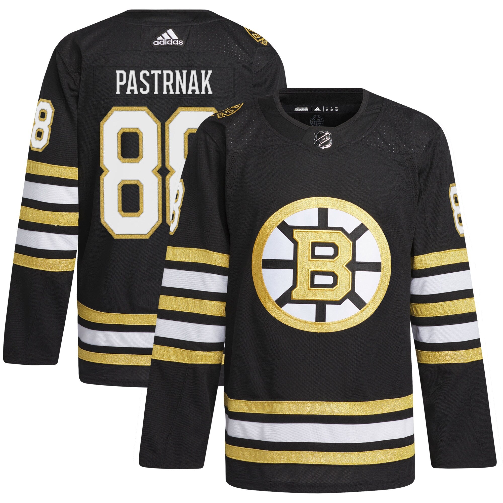 David Pastrnak Boston Bruins adidas  Primegreen Authentic Player Jersey - White/Black