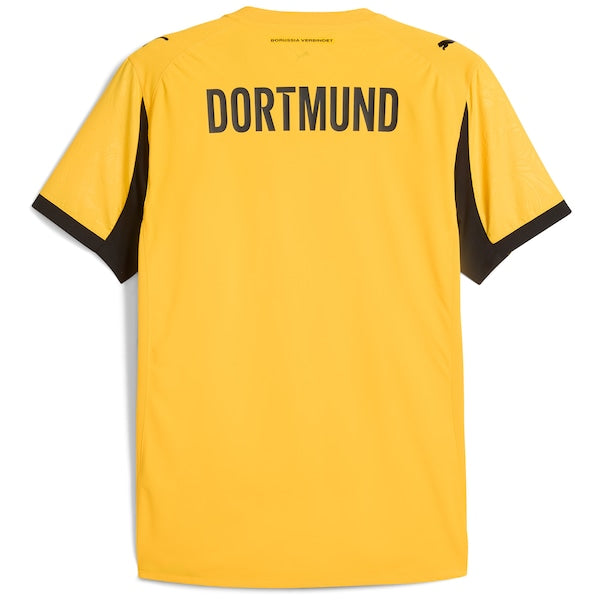Borussia Dortmund Puma 2025/26 Cup Authentic Jersey - Yellow/Gray
