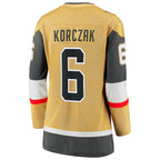 Kaedan Korczak Vegas Golden Knights  Women's Home Breakaway Jersey - Gold
