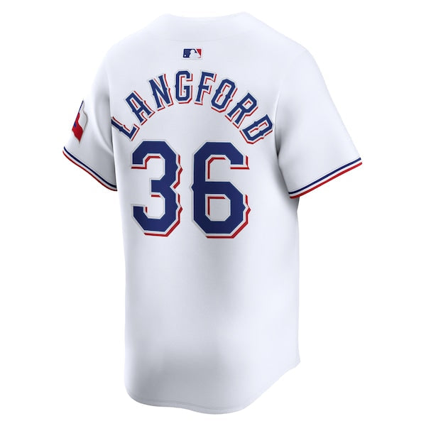 Wyatt Langford Texas Rangers Nike Home Limited Player Jersey - White