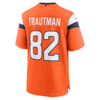 Adam Trautman Denver Broncos Nike Team Game Jersey -  Orange