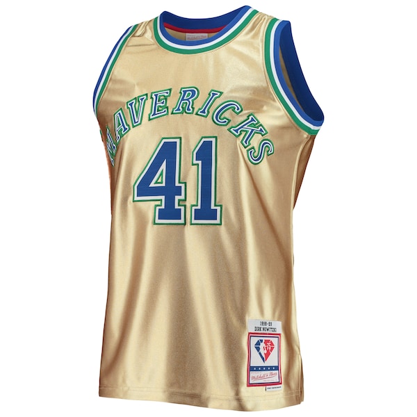 Dirk Nowitzki Dallas Mavericks 75th Anniversary 1998/99 Hardwood Classics Swingman Jersey - Gold