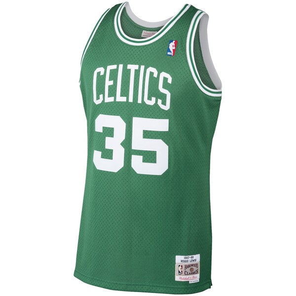 Reggie Lewis Boston Celtics 1987/88 Hardwood Classics Swingman Jersey - Kelly Green