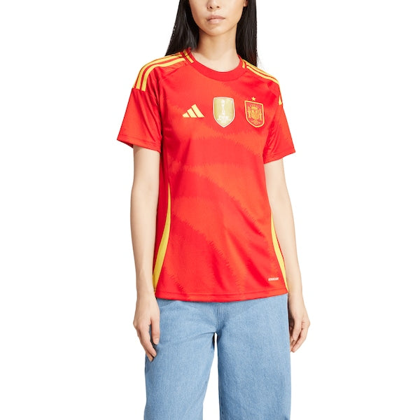 Spain National Team adidas Women's 2024 Home Replica Jersey - Scarlet