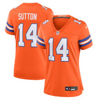 Courtland Sutton Denver Broncos Nike Women's Mile High Collection 1977 Throwback Player Game Jersey - Orange
