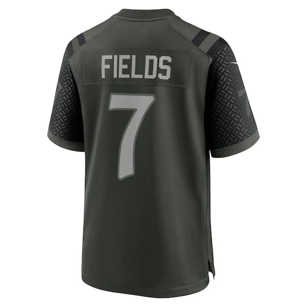 Justin Fields New York Jets Nike 2025 Rivalries Collection Game Jersey - Gotham Green