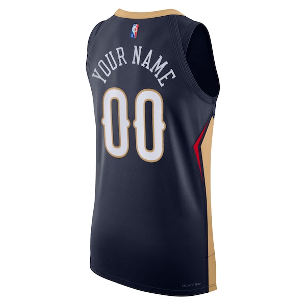 New Orleans Pelicans Nike 2021/22 Diamond Authentic Custom Jersey - Icon Edition - Navy