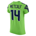 DK Metcalf Seattle Seahawks Nike Alternate Vapor Elite Player Jersey - Neon Green/Navy