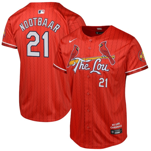 Lars Nootbaar St. Louis Cardinals Nike Youth 2024 City Connect Limited Player Jersey - Red
