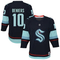 Matty Beniers Seattle Kraken Youth Alternate Replica Player Jersey - Navy