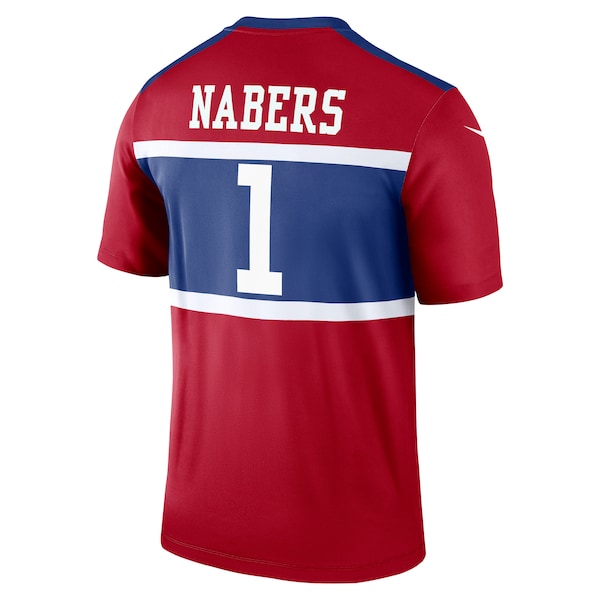 Malik Nabers New York Giants Nike Alternate Legend Player Performance Top - Red