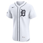 Detroit Tigers Nike Home Elite Sponsor Patch Pick-A-Player Retired Roster Jersey - White