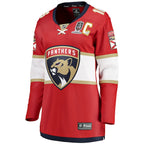 Aleksander Barkov Florida Panthers  Women's 2025 Stanley Cup Champions Breakaway Jersey - Red