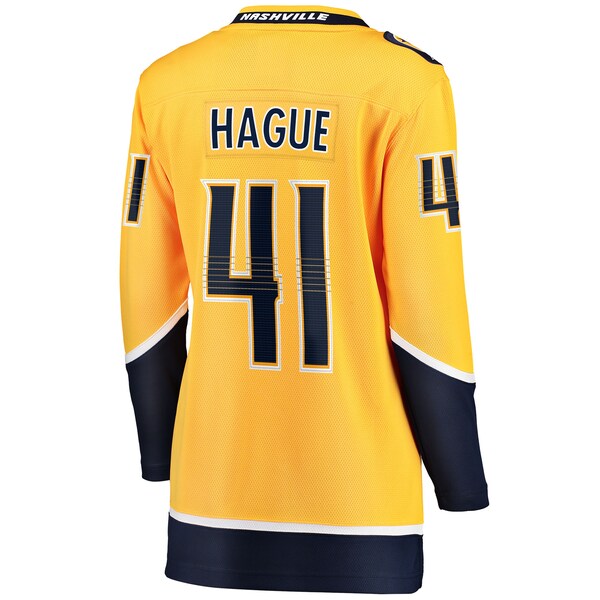 Nicolas Hague Nashville Predators  Women's Home Breakaway Jersey - Gold