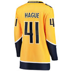 Nicolas Hague Nashville Predators  Women's Home Breakaway Jersey - Gold