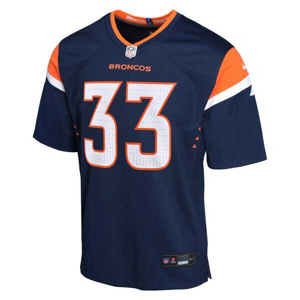 Javonte Williams Denver Broncos Nike Youth Alternate Game Jersey - Navy/Orange