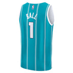 LaMelo Ball Charlotte Hornets  Youth Fast Break Replica Player Jersey - Icon Edition - Teal