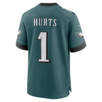 Jalen Hurts Philadelphia Eagles Nike Super Bowl LIX Game Player Jersey - Midnight Green