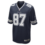 Jake Ferguson Dallas Cowboys Nike Game Jersey - Navy/White