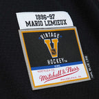 Mario Lemieux Pittsburgh Penguins Captain's Patch 1996/97 Blue Line Player Jersey - Black