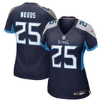 Xavier Woods Tennessee Titans Nike Women's Team Game Jersey -  Navy