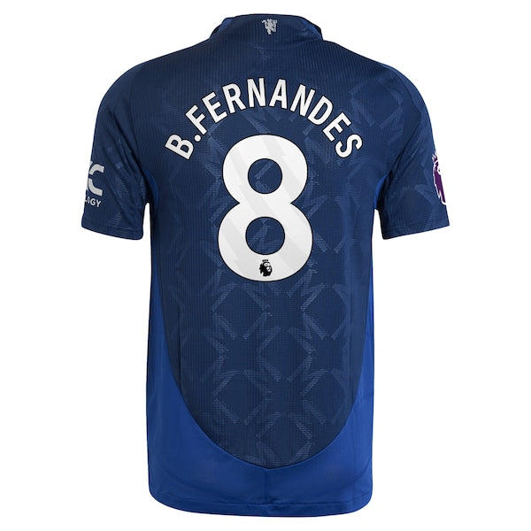 Bruno Fernandes Manchester United adidas 2024/25 Away Authentic Player Jersey - Navy