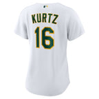 Nick Kurtz Athletics Nike Women's Home Replica Player Jersey - White