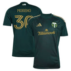 Santiago Moreno Portland Timbers adidas 2025 Forever Green & Gold Replica Player Jersey - Green