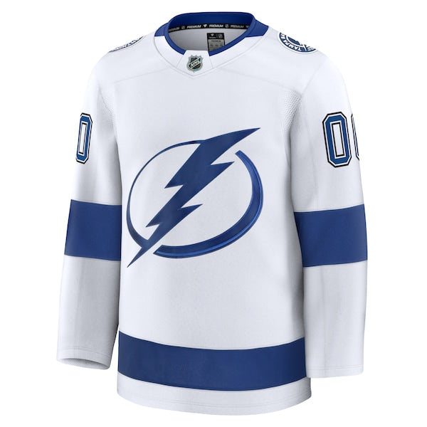 Tampa Bay Lightning  Away Premium Custom Jersey - White/Black/Blue