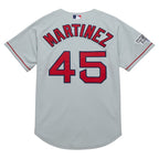 Pedro Martinez Boston Red Sox 2004 Cooperstown Collection Authentic Throwback Jersey - Gray