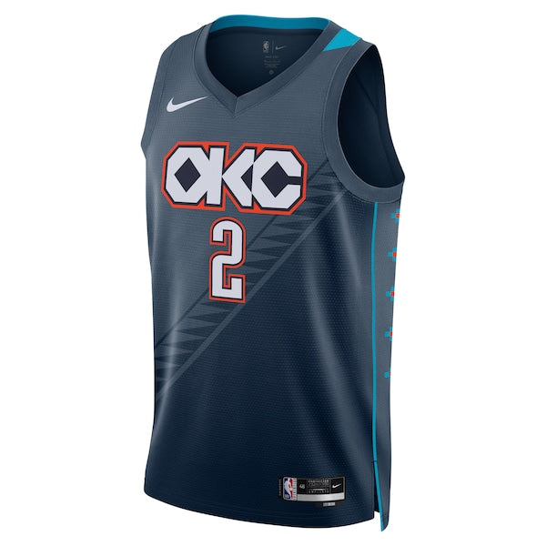Shai Gilgeous-Alexander Oklahoma City Thunder Nike Unisex 2025/26 Swingman Jersey - Navy - City Edition