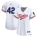 Minnesota Twins Nike Women's 2024 Jackie Robinson Day Home Limited Jersey – White