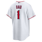 Los Angeles Angels Nike #1 Dad Home Replica Jersey - White