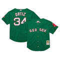 David Ortiz Boston Red Sox Cooperstown Collection Mesh Batting Practice Jersey - Kelly Green